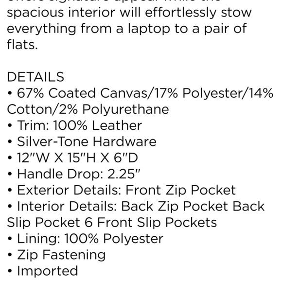 Michael Kors Abby large monogram, tech friendly backpack - Picture 9 of 9